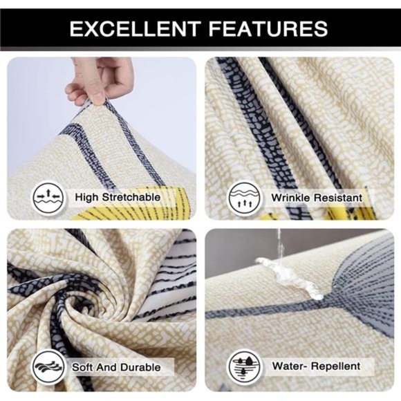 Printed Sofa Cover Stretch Couch Cover Sofa Slipcovers for 3 Cushion Couch - Picture 3 of 6